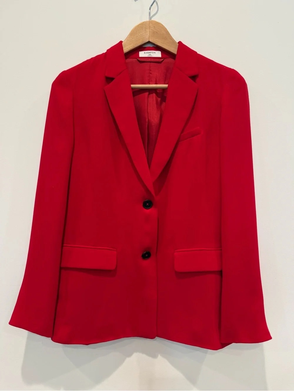 Aritzia Babaton Red Tailored Two Button Blazer XXS